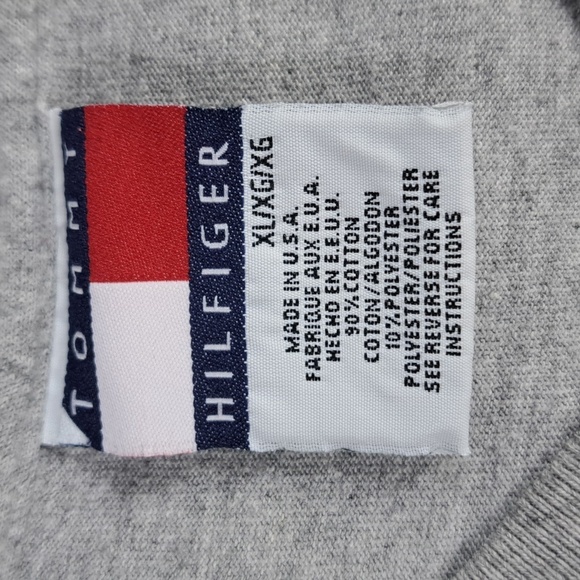 Vintage Tommy Hilfiger Athletics rowing back graphics gray & blue XL t-shirt - Picture 6 of 7